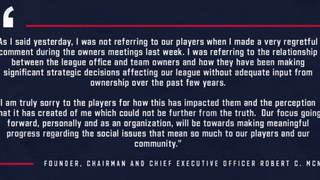 Bob McNair Issues New Explanation For "Inmates" Comment